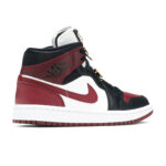 NIKE AIR JORDAN 1 MID SE BLACK DARK BEETROOT BORDEUX NIKE AIR JORDAN 1 MID SE BLACK DARK BEETROOT BORDEUX