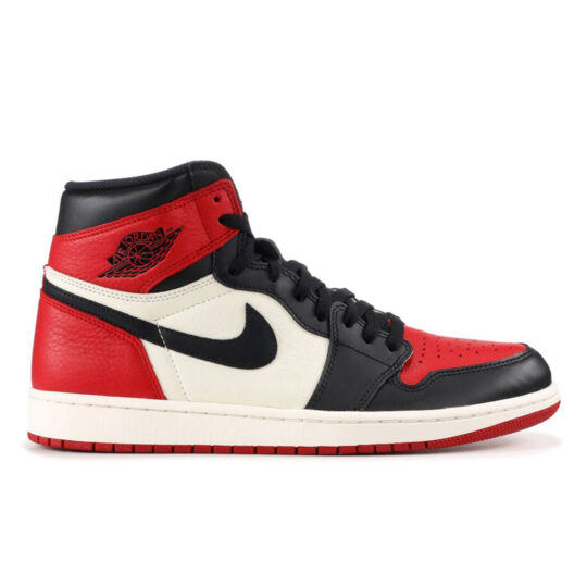 NIKE AIR JORDAN 1 RETRO HIGH BRED TOE NIKE AIR JORDAN 1 RETRO HIGH BRED TOE