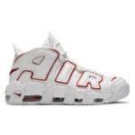 NIKE AIR MORE UPTEMPO WHITE VARSITY RED OUTLINE