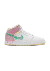 Nike Air Jordan 1 Mid SE GS Paint Drip