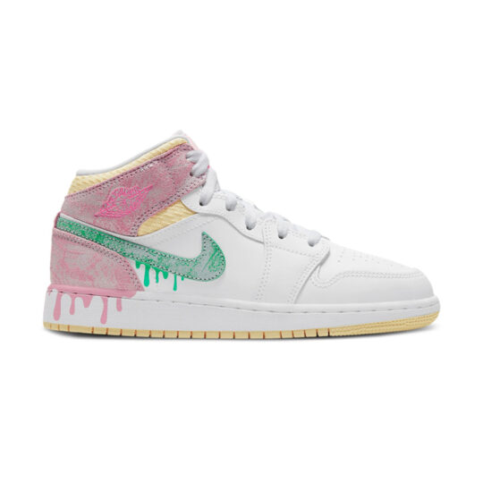 Nike Air Jordan 1 Mid SE GS Paint Drip Nike Air Jordan 1 Mid SE GS Paint Drip