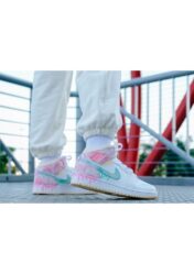 Nike Air Jordan 1 Mid SE GS Paint Drip